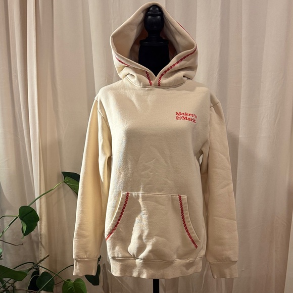 Makers Mark Tops - Cream Hoodie Sweatshirt